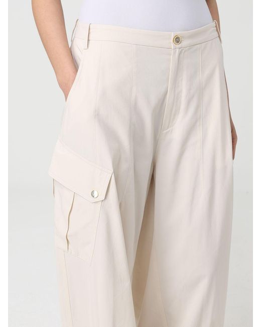 Pinko Natural Cotton Cargo Trousers