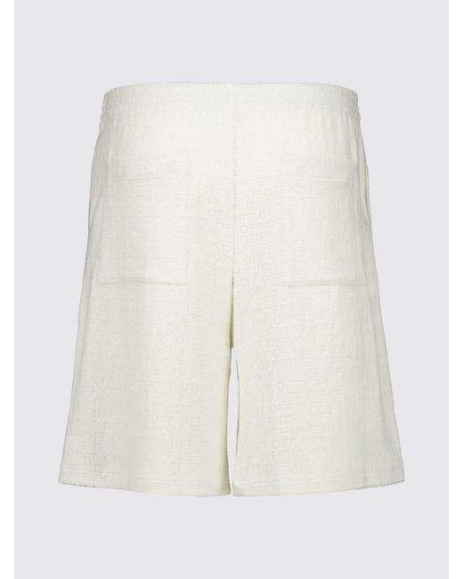 Off-White c/o Virgil Abloh White High-Waisted Cotton Chino Shorts With Jacquard Logo for men