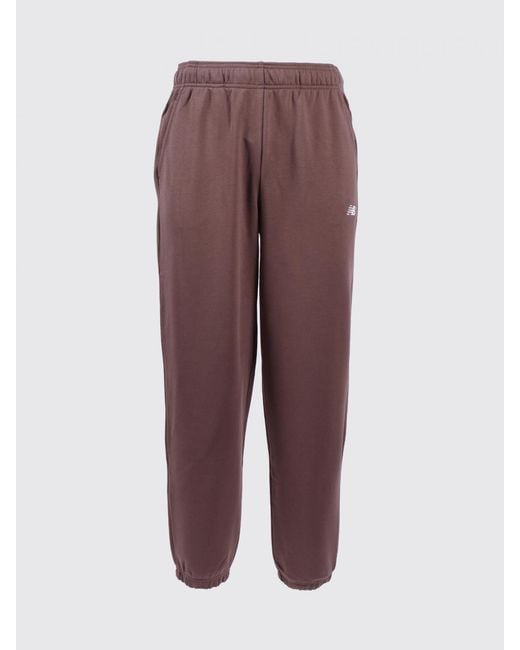 New Balance Brown Cotton Jogging Trousers