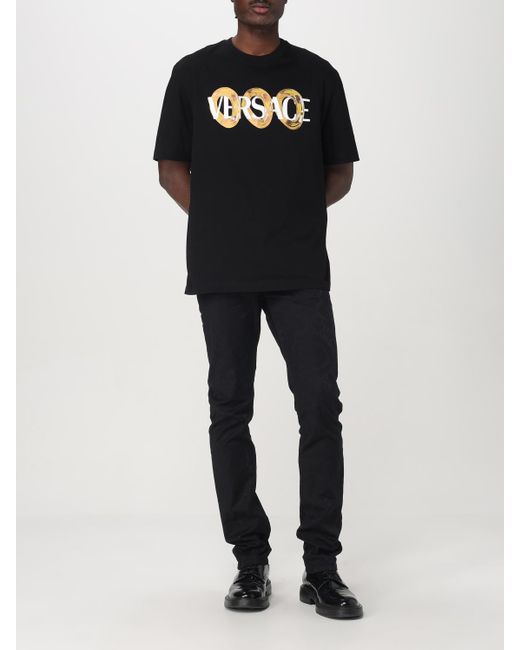 T-Shirt Homme Versace pour homme en coloris Black