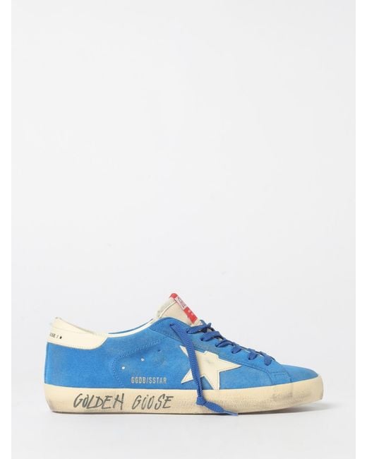 Golden Goose Deluxe Brand Blue Super-Star Sneakers for men