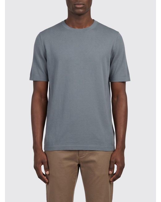 Kangra Gray Basic Cotton T-Shirt for men