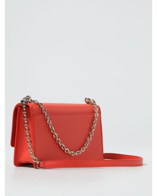 Furla Red 1927 Bag In Grained Leather