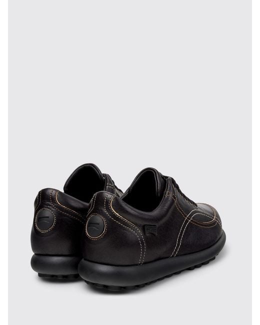Camper Black Twins Leather Sneakers