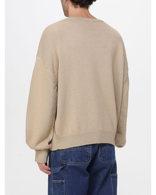 A.P.C. Natural Wool Blend Pullover With Logo for men
