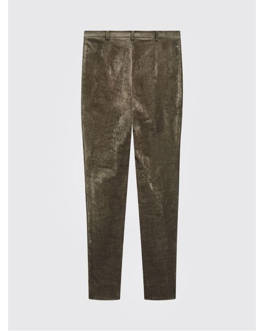 Gucci Natural Velvet Skinny Trousers