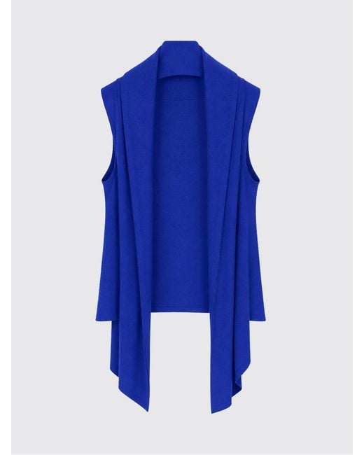Alberta Ferretti Blue Viscose Top With Panel