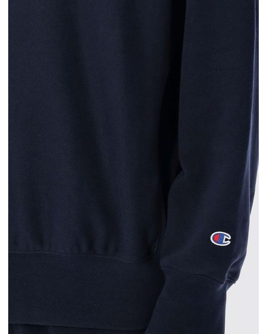 Felpa Basic di Champion in Blue da Uomo