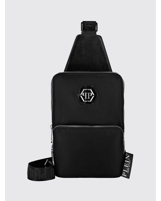Philipp Plein Black Nylon Bag for men