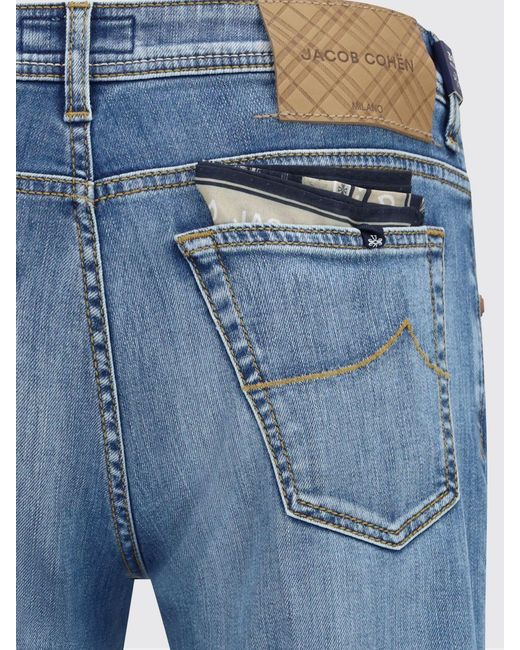 Jacob Cohen Blue Slim Fit Stretch Denim Jeans for men