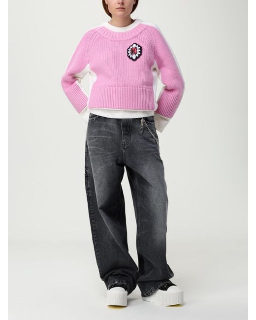 Maglia A Girocollo Con Stemma Gioiello di Marc Jacobs in Pink