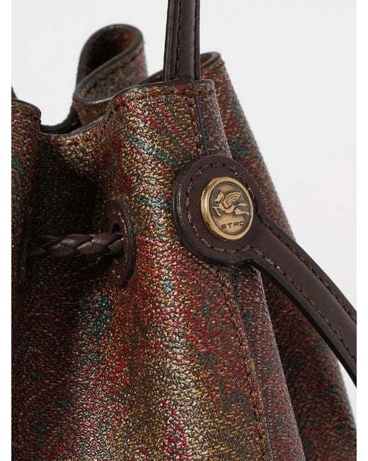 Etro Brown Mini Arnica Bucket Bag