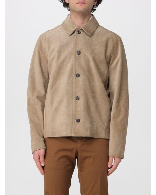 Fay Natural Suede Shirt Jacket for men