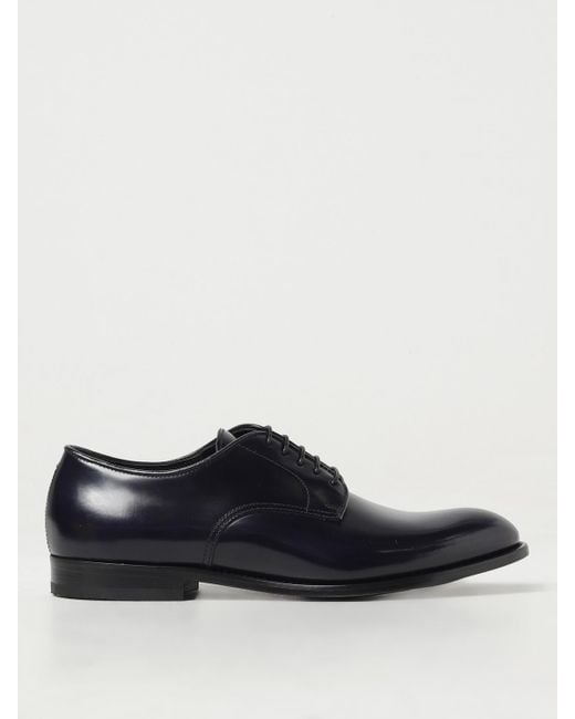 Doucal's Derby-Schuhe Aus Gebürstetem Leder in Blue für Herren