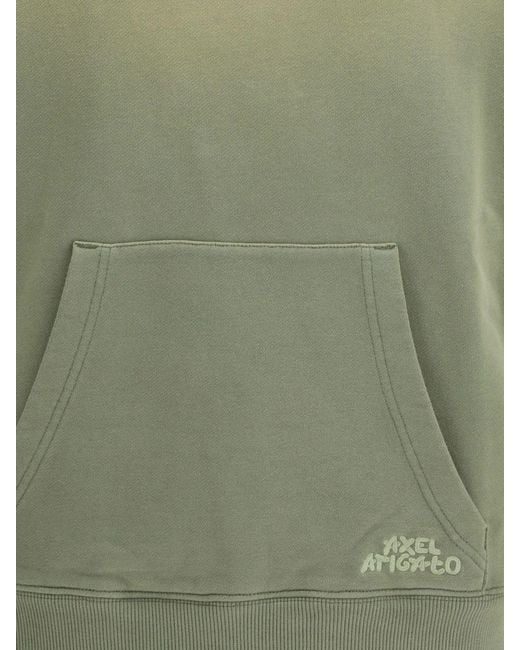 Axel Arigato Green Cotton Hoodie for men