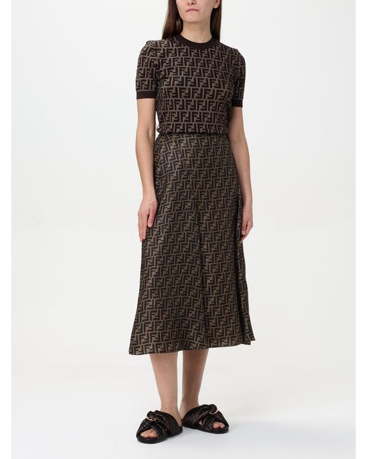 Suéter 'ff' Fendi de color Brown
