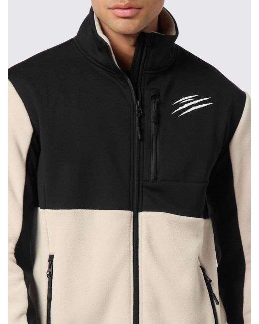 Philipp Plein Black Fleece Jacket for men