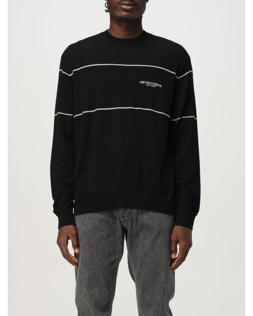 Emporio Armani Black Sweater for men