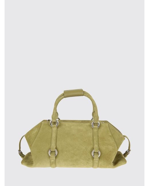 McQueen Green Suede Farringdon Bag