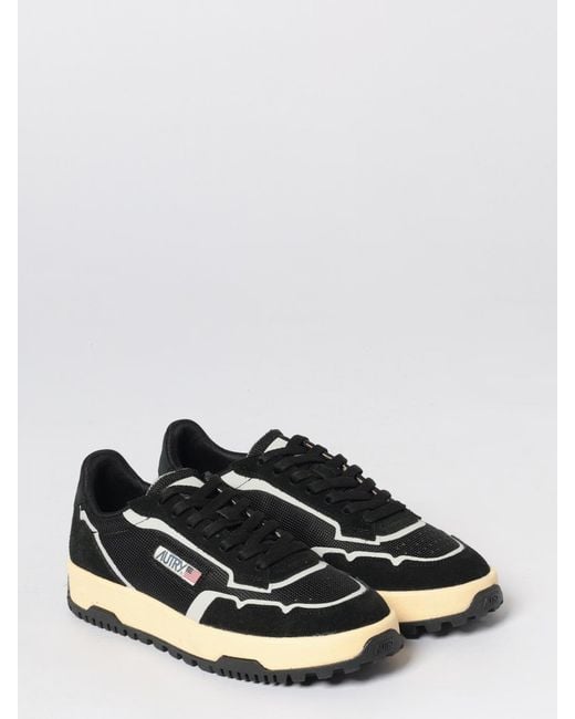 Autry White Wildpace Low Suede And Mesh Sneakers for men