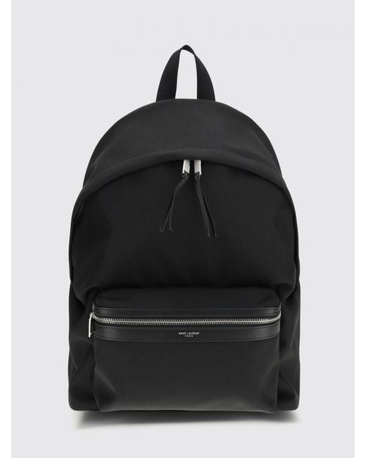 Saint Laurent Black City Nylon Backpack for men