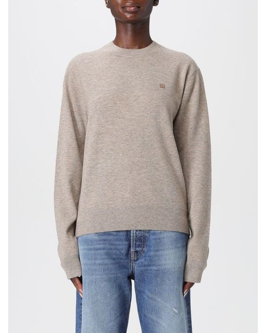 Pullover Basic di Acne in Blue