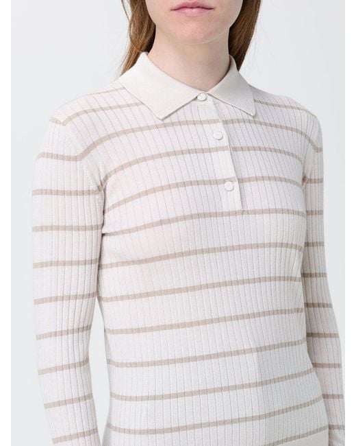 Max Mara White Cashmere And Silk Polo Shirt