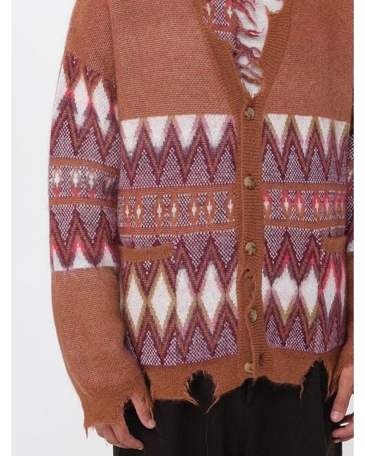 Laneus Red Cardigan for men