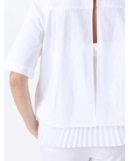 Semicouture White Casual Cotton Shirt