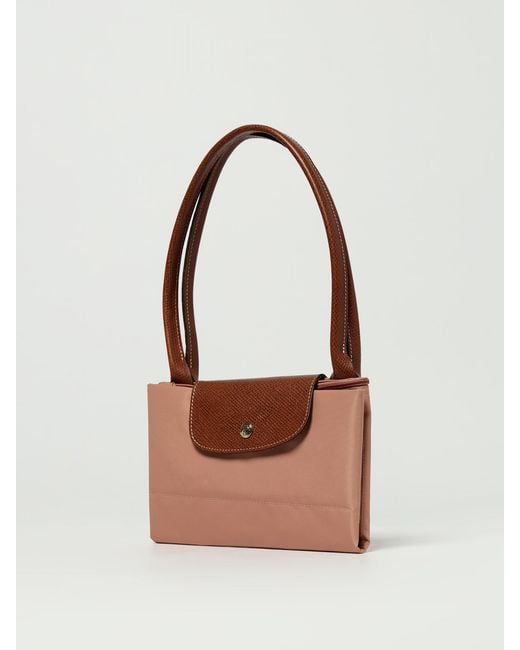 Longchamp Natural Le Pliage Original L Recycled Nylon And Leather Bag