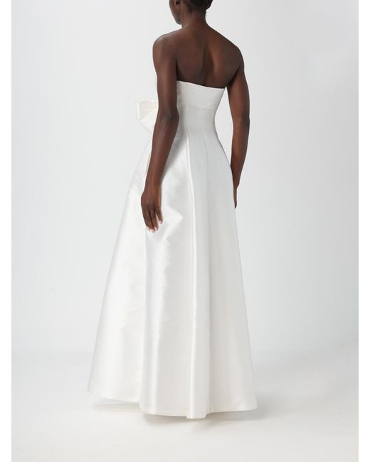 Alberta Ferretti White Evening Dress