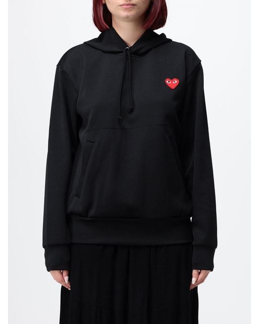 Comme des Garçons Black Comme Des GarÇ Ons Relaxed Fit Pullover Jersey Hoodie With Logo