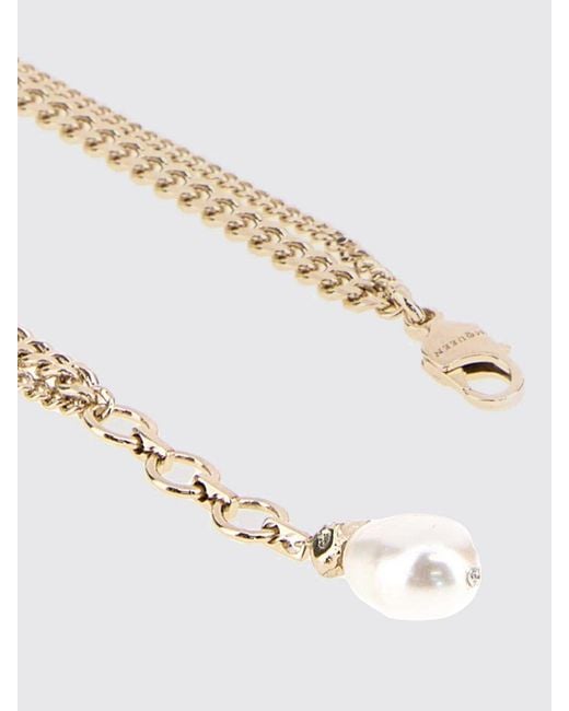 McQueen Metallic Brass Bracelet With
