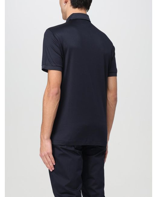 Emporio Armani Blue Polo Shirt for men