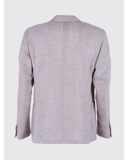 Lardini Purple Single-Breasted Blazer for men