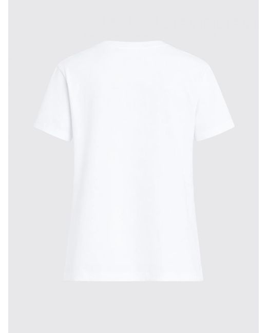 Patou White Cotton T-Shirt With Logo