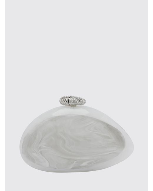 Benedetta Bruzziches White Ariel Clutch