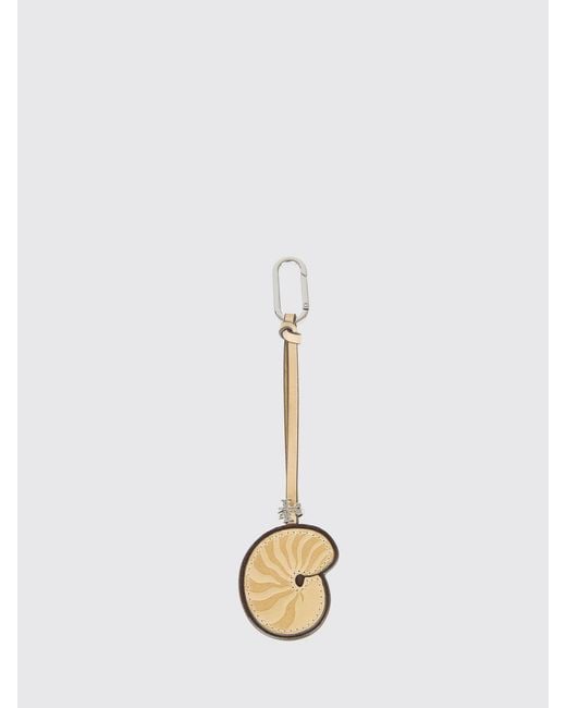 Tory Burch White Shell Leather Bag Charm