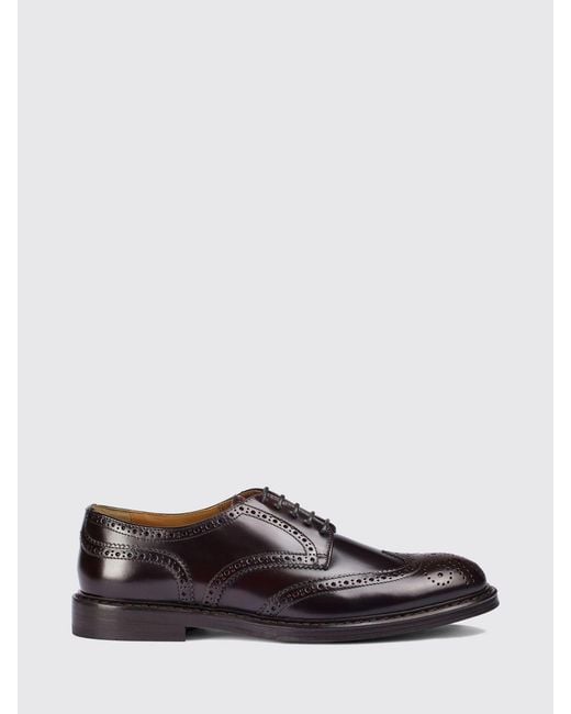 Doucal's White Brogue Shoes for men
