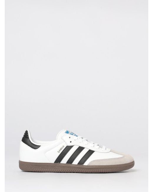 Adidas Originals White Samba Og Leather Sneakers for men
