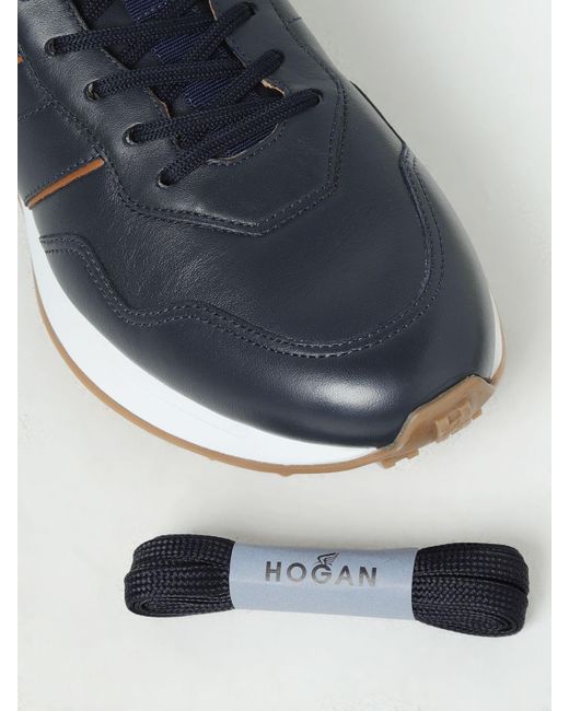 Sneakers H601 in pelle di Hogan in Blue da Uomo