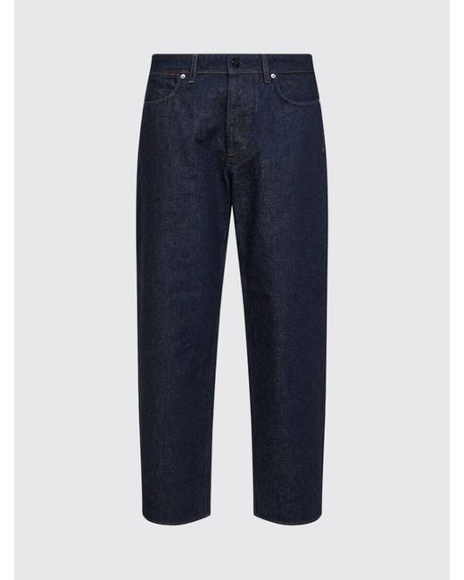 Stone Island Blue Straight Cotton Denim Jeans for men