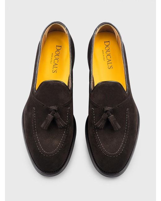 Doucal's Multicolor Suede Loafers for men