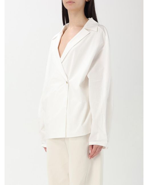Khaite White Hemdbluse Damen