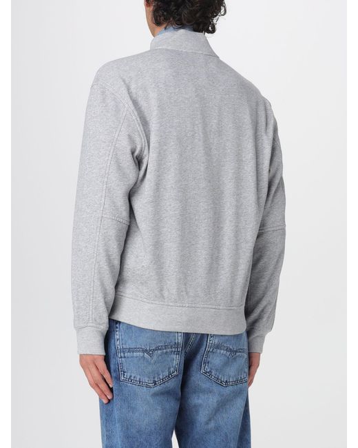 Isabel Marant Gray Cotton Zip-Up Hoodie for men