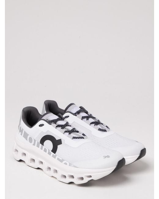 On Shoes Natural Cloudmonster Mesh Sneakers On for men