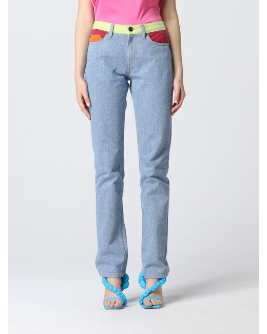 Semicouture Denim Jeans in Blue | Lyst