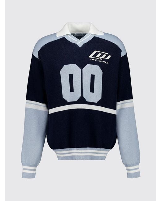 Off-White c/o Virgil Abloh Blue Sweater for men