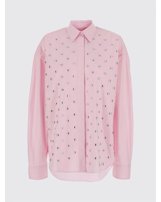 Camicia Relaxed Fit di MSGM in Pink