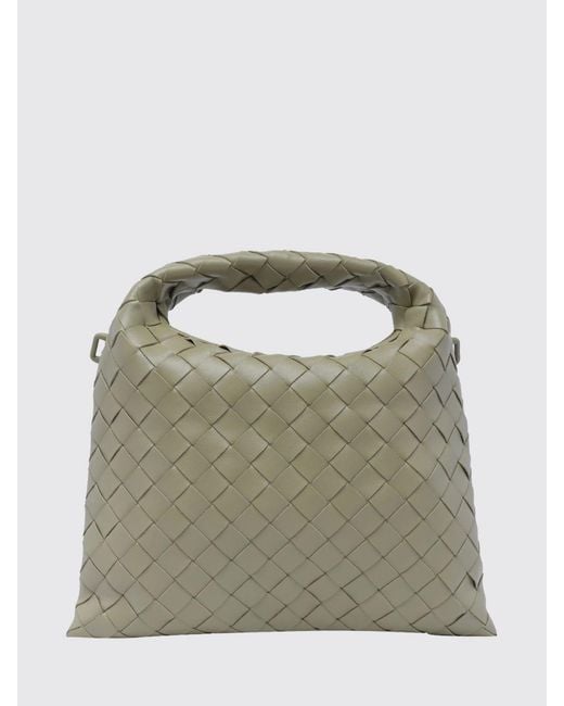 Bottega Veneta Green Hop Woven Leather Bag